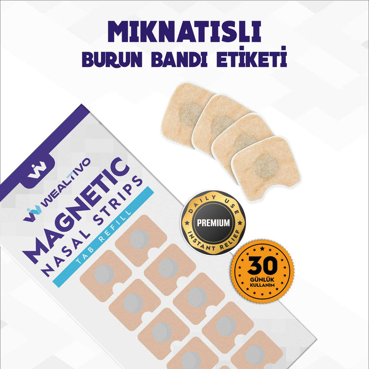 Wealtivo Burun Bandı Yedek Paket (30 Bant)
