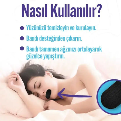 ağız kapama bandı kullanımı