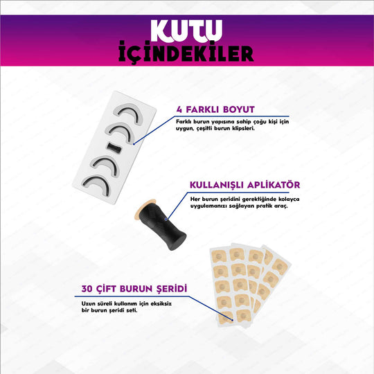burun bandı set içeriği