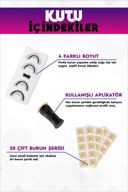 Mıknatıslı Premium Burun Bandı Seti